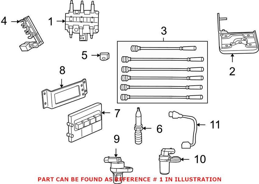 VW Ignition Coil 7B0905115A - Genuine VW/Audi